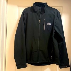 Men’s Black North Face, full zip, light weight jacket.